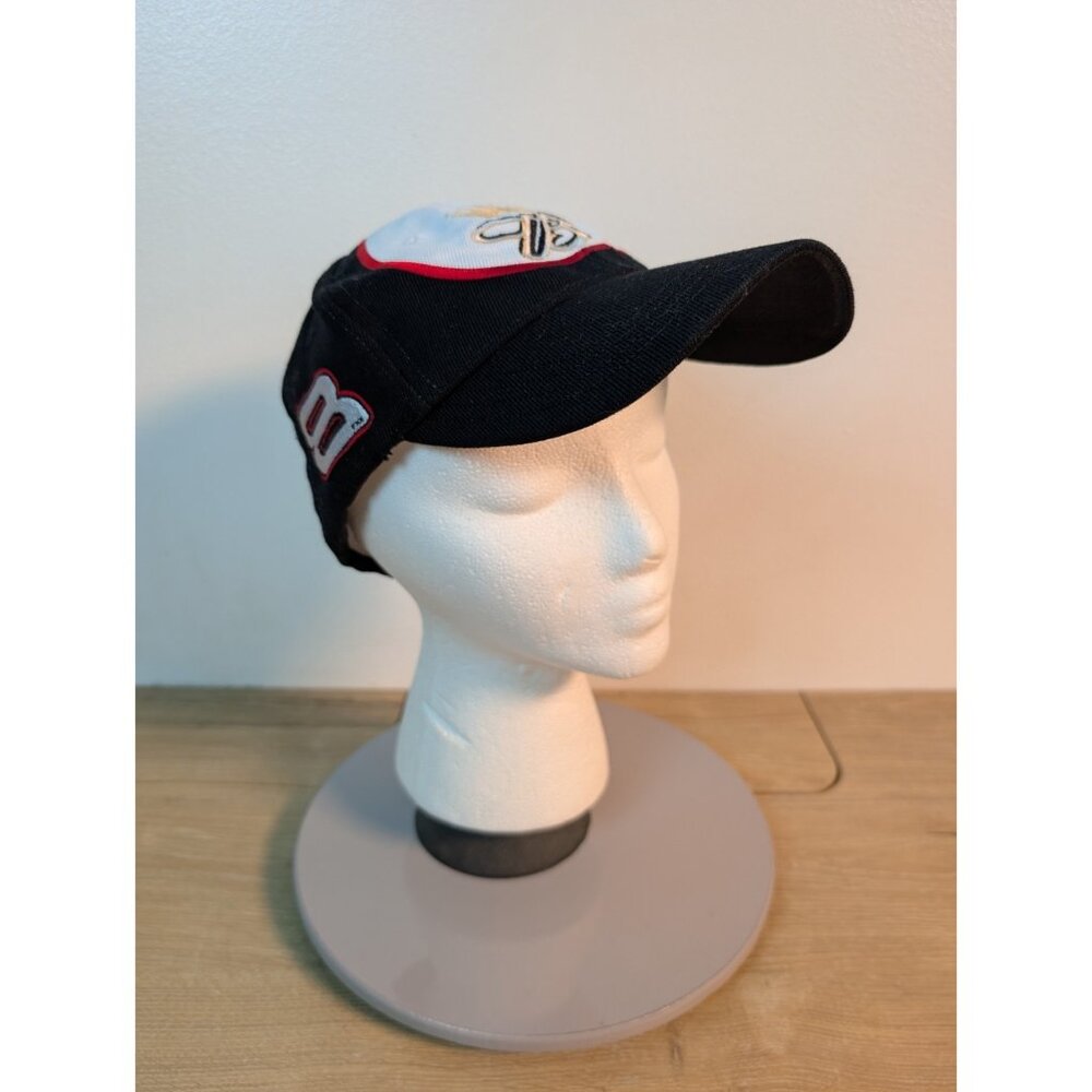 Dale Earnhardt Jr #8 Budweiser Black & White Hat  NASCAR  Signature Hook Loop